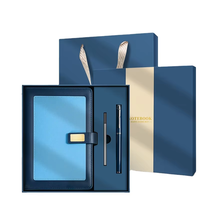 Coffret Cadeau Personnalisé 2026 – Vente Directe Usine – Carnet PU avec Stylo et Porte-Cartes de Visite – Logo Personnalisé – Vente en Gros