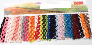 Aucun polyester coloré des fournisseurs 100 de tissu de maille de diamant de bout droit de quantité minimale de commande - Product Image 4