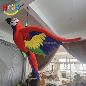 Attraente evento festa di carnevale deco stampa variopinta gonfiabile volare uccello gonfiabile pappagallo animale - Product Image 4