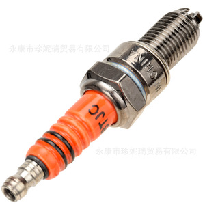 หัวเทียนสีส้ม D8TJC สำหรับ ATV CF250 125 150 200 250CC อะไหล่รถจักรยานยนต์วัสดุนิกเกิลเครื่องยนต์เบนซิน - Product Image 5