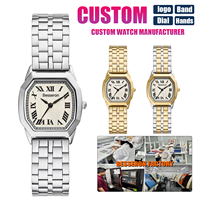 Fabricant de montres à quartz pour femmes avec logo personnalisé, boîtier octogonal en acier inoxydable 316L, mouvement japonais, élégant, mode, OEM ODM