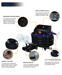 Robot <span class=keywords><strong>de</strong></span> <span class=keywords><strong>Limpieza</strong></span> <span class=keywords><strong>de</strong></span> Tuberías <span class=keywords><strong>de</strong></span> Acero al Carbono Eléctrico con Cámara <span class=keywords><strong>de</strong></span> Inspección, Máquina <span class=keywords><strong>de</strong></span> <span class=keywords><strong>Limpieza</strong></span> <span class=keywords><strong>de</strong></span> Conductos <span class=keywords><strong>de</strong></span> Aire <span class=keywords><strong>de</strong></span> 3600W para Esterilización - Product Image 4
