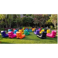 Fauteuil de cinéma gonflable portable en PVC bleu pour l'extérieur, sièges pliables pour canapé TV, pour écran de cinéma gonflable