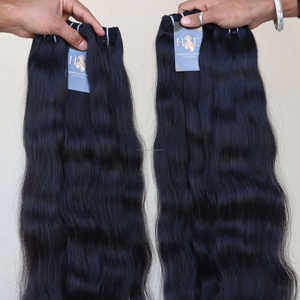 Mechones de pelo Natural ondulado sin procesar, paquetes de pelo liso peruano, venta al por mayor, a granel, proveedores indios - Product Image 6