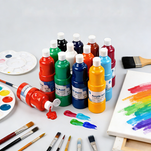 Pigmento Acrílico ZKJ 500ml 12 Colores Gran Volumen para Lienzo y <span class=keywords><strong>Pintura</strong></span> <span class=keywords><strong>de</strong></span> Paredes <span class=keywords><strong>de</strong></span> Vidrio Uso en Estudio <span class=keywords><strong>de</strong></span> <span class=keywords><strong>Pintura</strong></span> a Mano - Product Image 2