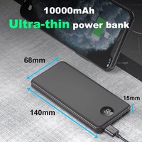 Banque de puissance de téléphone portable MI personnalisée 10000 Mah chargeur mobile affichage numérique étanche 20000mah support de Station de banque de puissance 10W