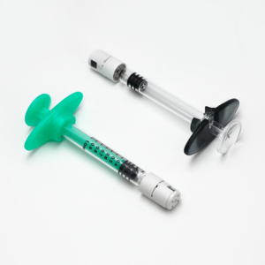 Seringue en verre longue vide de 1 <span class=keywords><strong>cc</strong></span> (1 ml) pour acide hyaluronique avec capuchon OVS blanc - Product Image 4