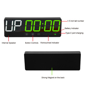 Chronomètre d'entraînement CHEETIE CP50A portable en ABS, 6 chiffres, LED numérique, mini, magnétique, écologique, confortable, durable, pour la salle de sport, la <span class=keywords><strong>boxe</strong></span> - Product Image 3