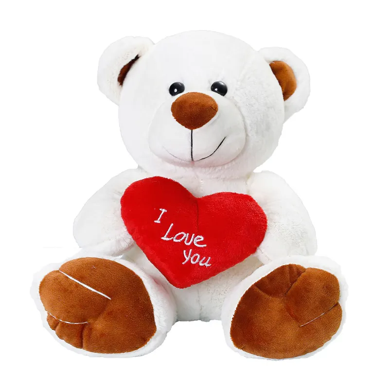 High-quality Stuffed Teddy Bear With Ribbon and Heart Toy Wholesale Bear Plush Toy For Gifts Custom Teddy Bear Stuffed Plush Toy
