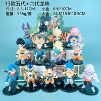 Boîte aveugle Anime belle bande dessinée Dragon végéta fils Goku Majin figurine ensemble enfants cadeaux voiture décoration mystère Surprise boîtes