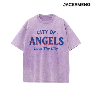 T-shirt Oversize Streetwear Rétro « <span class=keywords><strong>CITY</strong></span> <span class=keywords><strong>of</strong></span> <span class=keywords><strong>ANGELS</strong></span> Love Thy <span class=keywords><strong>City</strong></span> » – Stock Local USA – Vente en Gros – Hip Hop Manches Courtes - Product Image 6