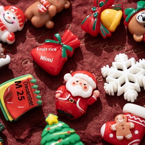 Cute DIY Modern Eco-friendly Custom Shape Resin Magnetic Stickers for <strong>Fridge</strong> New Year and Christmas <strong>Decor</strong> Santa Claus Reindeer - Product Image 3