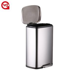 مرحاض حديث فاخر من الفولاذ المقاوم للصدأ 5 لتر 12 لتر 20 لتر 30 لتر 50 لتر ، فندق مكتب ، مطبخ كبير 13 غالون مع غطاء - Product Image 3