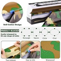 Rouleau de couverture de table de longueur 54 pouces * 100 FT coupé à n'importe quelle taille rouleau de couverture de table en plastique jetable pour la fête d'anniversaire de mariage