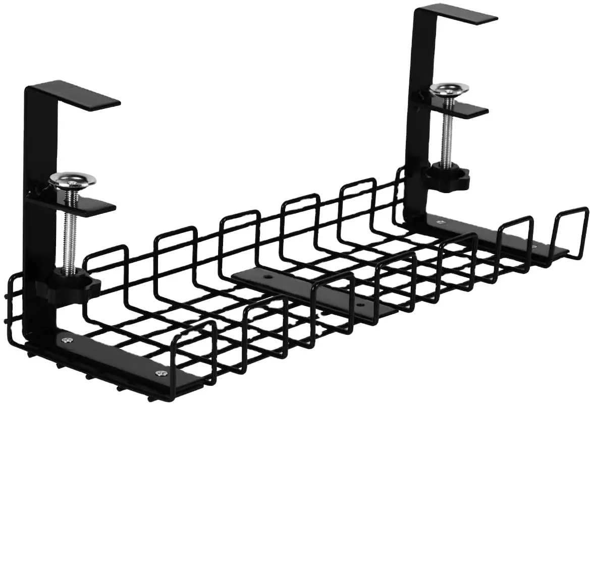 Under Desk Iron Wire Mesh Cable Management Tray Adjustable Desk Wire Cord Management And organization