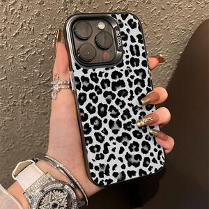Nero bianco leopardo UV stampa materiale PC <span class=keywords><strong>Cover</strong></span> custodia per telefono antiurto per <span class=keywords><strong>iPhone</strong></span> 16 <span class=keywords><strong>Pro</strong></span> <span class=keywords><strong>Max</strong></span> 15 Plus 17 14 13 <span class=keywords><strong>Pro</strong></span> 12 Mini <span class=keywords><strong>11</strong></span> - Product Image 3