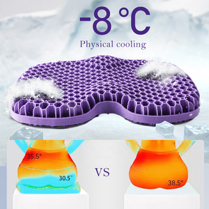 Nieuw Gel Zitkussen Met Verbeterde Ondersteuning Extra Groot Bureaustoel Kussen Voor Ischias Staartbeen Pijnverlichting Tpe Kussen - Product Image 2