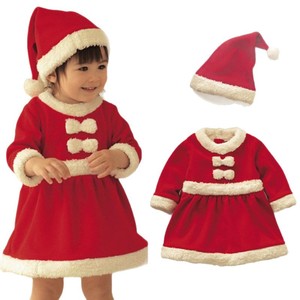 Haowu Apparel Vestido de terciopelo para niños, disfraz de Papá Noel, color rojo - Product Image 3