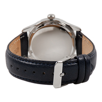 Reloj de Cuarzo de Acero Inoxidable para Mujer, Correa de Cuero Genuino, Esfera con Indicadores, Regalo Empresarial Elegante