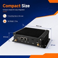Mini PC Industrial GT1200 Intel sin Ventilador con Doble LAN, 2 RS232 y 8 Puertos USB - Ideal para Automatización 24/7