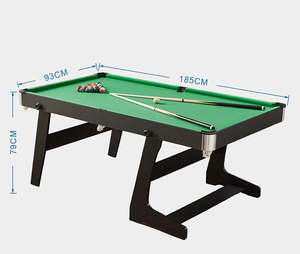 Table de <span class=keywords><strong>billard</strong></span> pliante en MDF durable, idéale pour les bars à domicile et les zones de loisirs - Product Image 1