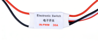Interrupteur électronique PWM 30A, télécommande RC, relais LED haute intensité pour drone FPV, modèle de bateau, pompe à eau, connecteur JR JST, 10g