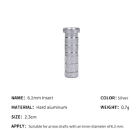 Connecteur d'arc en plastique à plumes pour flèches en bambou, sur mesure en usine, 4,2 mm, 5,2 mm, 6,2 mm, avec moletage antidérapant pour embouts de flèches de tir