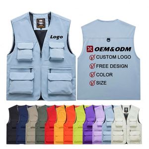 Chaleco de Trabajo Multifuncional con Logotipo Personalizado, Chaleco Deportivo Práctico para Senderismo y Caza, Chaleco de Seguridad con Reflectores para Hombre - Product Image 2