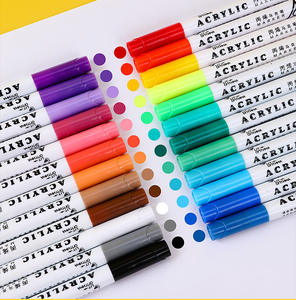 Acryl-Marker-Set 12/24/36/48 Farben Schulbedarf Stift Schreibwaren Zeichenspielzeug Marcadores De Arte - Product Image 5