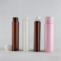 Flacon en plastique ambré à double compartiment pour liquides, 10ml, 20ml, 30ml, flacon pour liquides oraux de pharmacie, flacon pour médicaments liquides avec couvercle inviolable