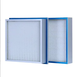 Sello de gel Filtro HEPA plisado de aire para filtro de aire acondicionado Cleanroom H13 HEPA Filtro HEPA industrial