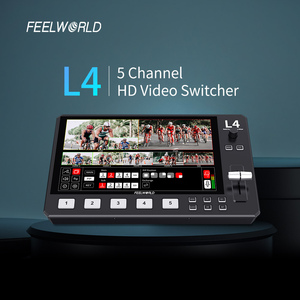 FEELWORLD L4 Mixer Video Multi-camera Switcher con Schermo Touch da 10.1 Pollici USB3.0 Streaming Veloce Mixer Audio Video Digitale - Product Image 2