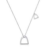 Bijoux de cheval porte-bonheur pour femmes, collier Simple et minimaliste en argent Sterling 925, porte-bonheur