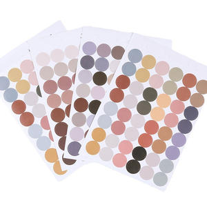 Etiquetas Adhesivas Redondas Multicolores con Impresión Personalizada, Etiquetas de Codificación de Puntos Circulares para Niños Pequeños, Oficina y Estudiantes - Product Image 5