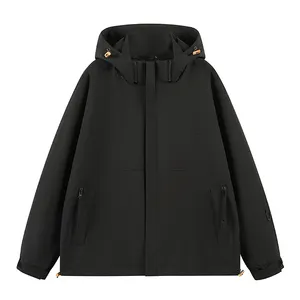 LAYENNE giacca sportiva da uomo alla moda impermeabile e antivento etichetta personalizzata con Zip up colletto in poliestere taglia XL