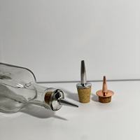Diseño único Conveniencia Metal Corcho Aceite de oliva Verter Boquilla