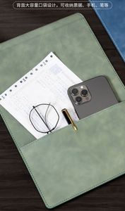 A6 Promotion Custom Logo Elegant Office Essential Leather <b>Writing</b> <b>Pad</b> with Clip for Managers & Executives - Product Image 2