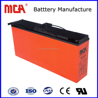 Batterie au plomb AGM scellée à cycle profond FCT12-160 avec borne avant en cuivre pour énergie solaire, éolienne, UPS, photovoltaïque et éclairage