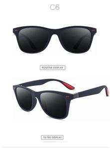 Occhiali da sole quadrati TR90 blu <span class=keywords><strong>di</strong></span> alta qualità Custom Designer <span class=keywords><strong>sfumature</strong></span> polarizzate dalla Cina fabbrica all'ingrosso - Product Image 5