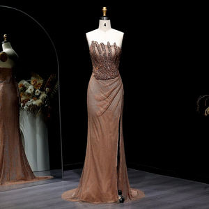 Janc ember LSZ528 Luxus Red Mermaid Abendkleid Pailletten High Slit <span class=keywords><strong>Prom</strong></span> Gown - Product Image 5