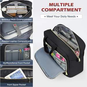 Di alta qualità da uomo Unisex multistrato Organizer tasche alla moda uso quotidiano lavoro <span class=keywords><strong>Business</strong></span> valigetta per Laptop Tablet <span class=keywords><strong>Messenger</strong></span> - Product Image 3