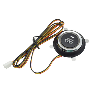 12V coche un botón de bloqueo de coche interruptor de encendido antirrobo modificación sistema de entrada sin llave arranque remoto del motor - Product Image 3