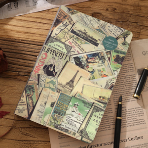 Retro hoa A5 Kích thước giấy kraft máy tính xách tay nữ sinh Tạp Chí tự làm nhật ký kế hoạch nhiệt ràng buộc 100 sheets in văn phòng - Product Image 6