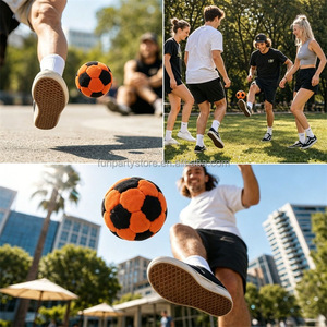Professional 32 Panel Suede <b>Hacky</b> <b>Sack</b> Dirt Foot Bag Footbag Set Synthetic Juggling Kick Ball for Kid Adult Outdoor Sport Bulk - Product Image 2