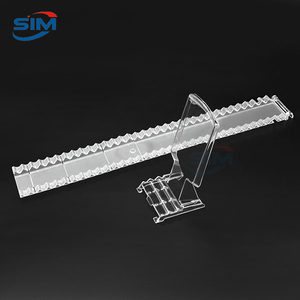 Diviseur en plastique transparent de poussoir d'étagère de supermarché pour la nourriture automatique poussant le dispositif manuel d'entreposage - Product Image 6