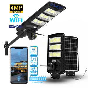 2 trong 1 năng lượng mặt trời ánh sáng đường phố với 4 gam năng lượng mặt trời Máy ảnh 4MP điện năng thấp eseecloud App 24 Wát năng lượng mặt trời với 18ah Pin <span class=keywords><strong>Hidden</strong></span> <span class=keywords><strong>Camera</strong></span> - Product Image 1