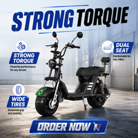 Nouvelle trottinette électrique Citycoco à gros pneus 60V 1000W 1200W, scooter cruiser à grandes roues, cyclomoteur chopper, vélo électrique pour adultes