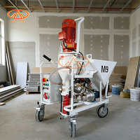 Machine à projeter le plâtre automatique M9, machine à projeter le plâtre mural pour chantier de construction