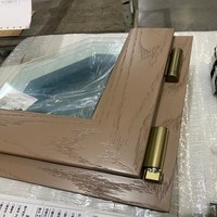 Ventanas de Diseño de Alta Gama, Fabricación de Ventanas de Madera y Aluminio con Apertura Exterior para Casa, Villa, Hotel, Apartamento, Iglesia