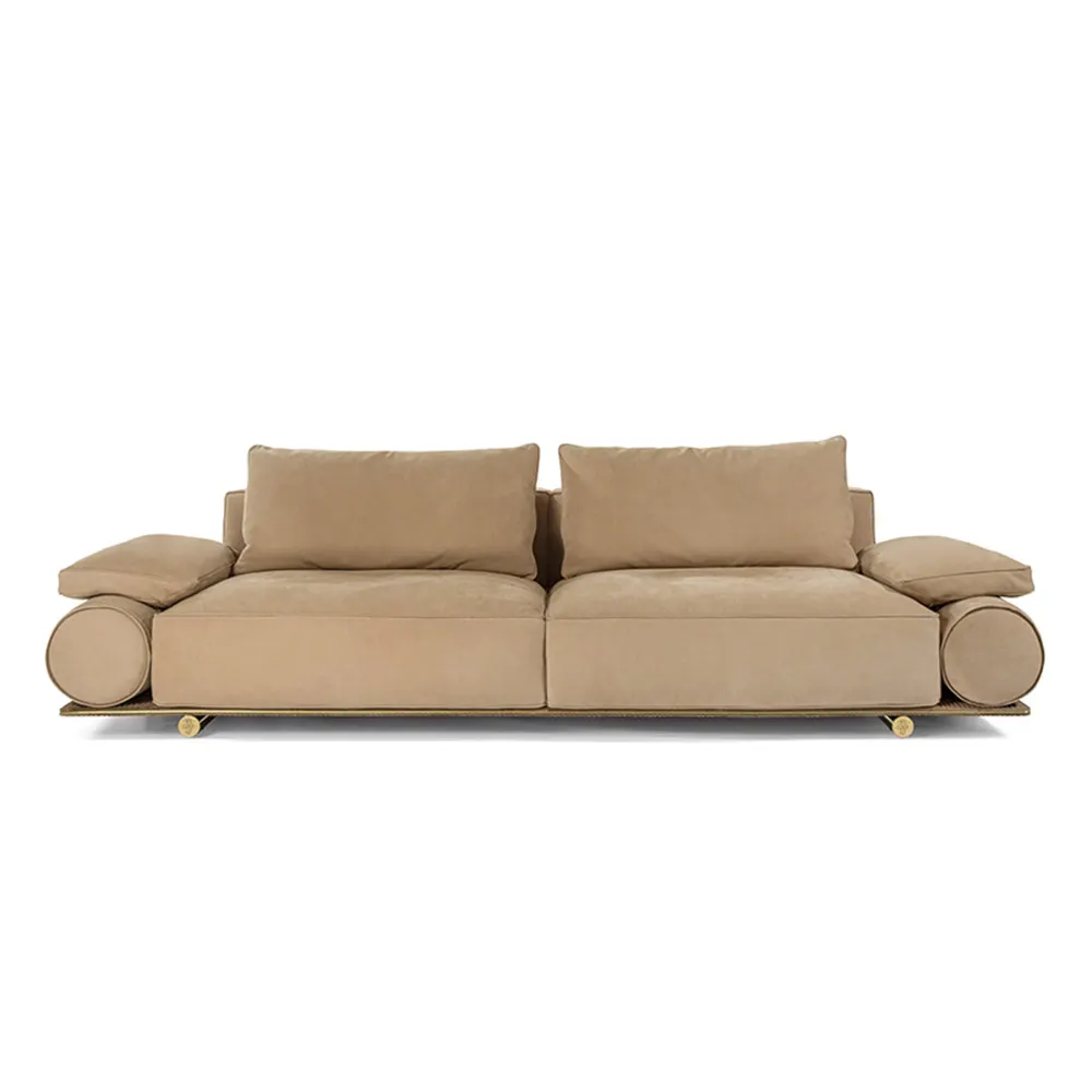 Ý thiết kế nóng bán sang trọng da sofa Set đồ nội thất phòng khách hiện đại sofa cắt